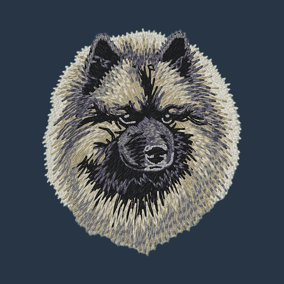 Keeshond Embroidered Wearable Blanket