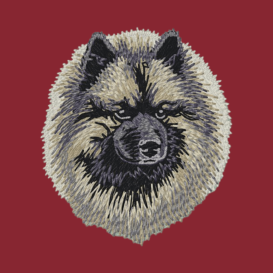 Keeshond Embroidered Wearable Blanket