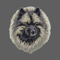 Keeshond Embroidered Women's Fleece Jacket