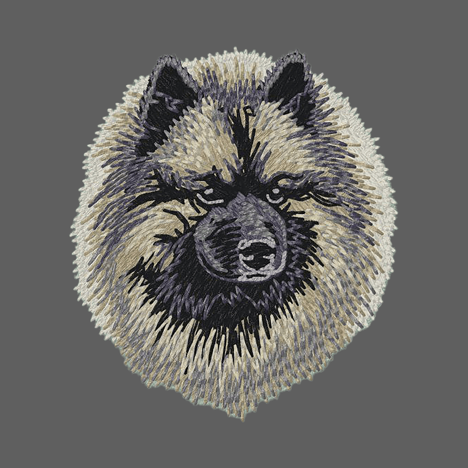 Keeshond Embroidered Women's Fleece Jacket