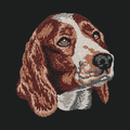Welsh Springer Spaniel Embroidered Crossbody Bag