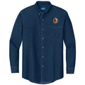Welsh Springer Spaniel Embroidered Men's Denim Shirt