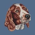 Welsh Springer Spaniel Embroidered Women's Denim Shirt