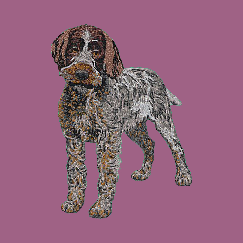 Wirehaired Pointing Griffon Embroidered Classic Long Sleeve Shirt