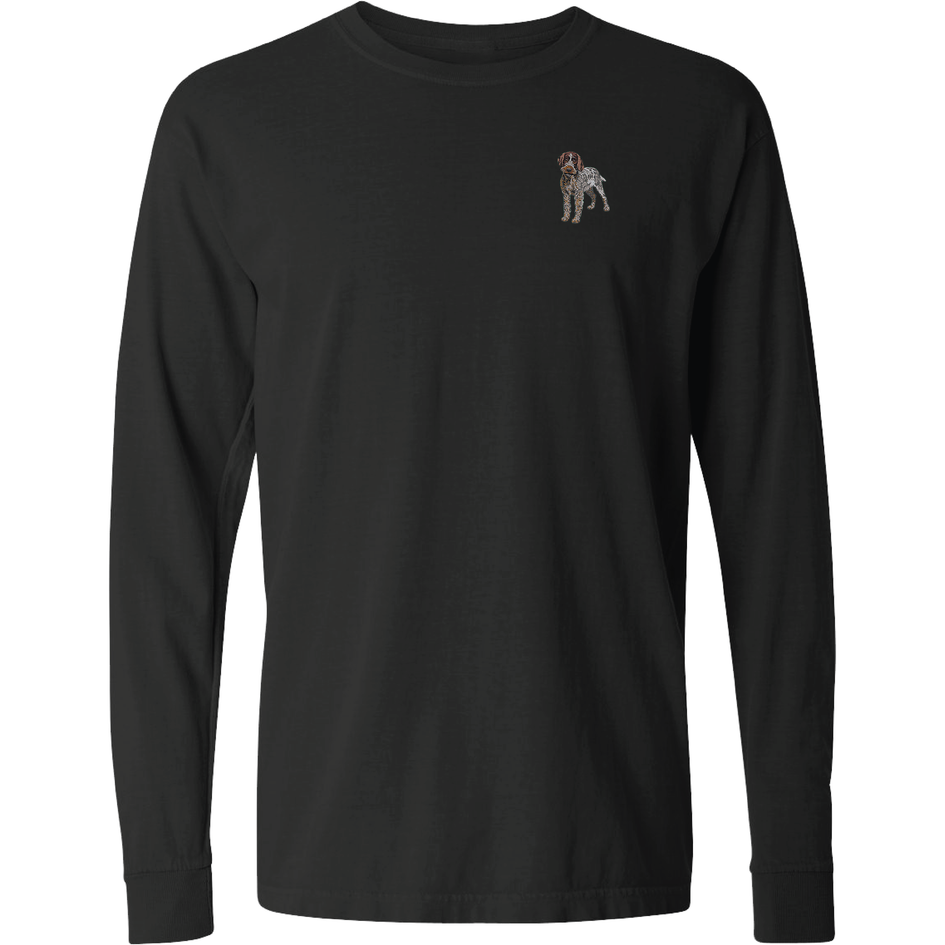 Wirehaired Pointing Griffon Embroidered Classic Long Sleeve Shirt