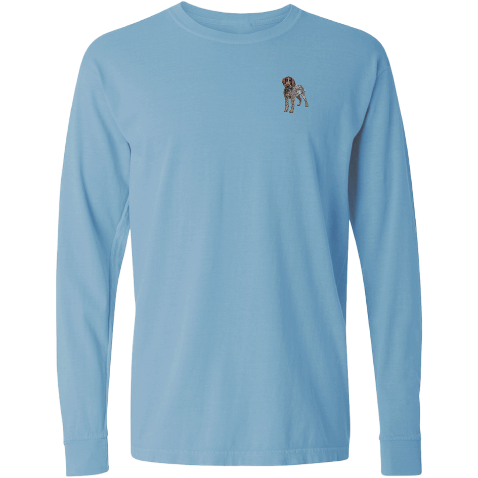 Wirehaired Pointing Griffon Embroidered Classic Long Sleeve Shirt