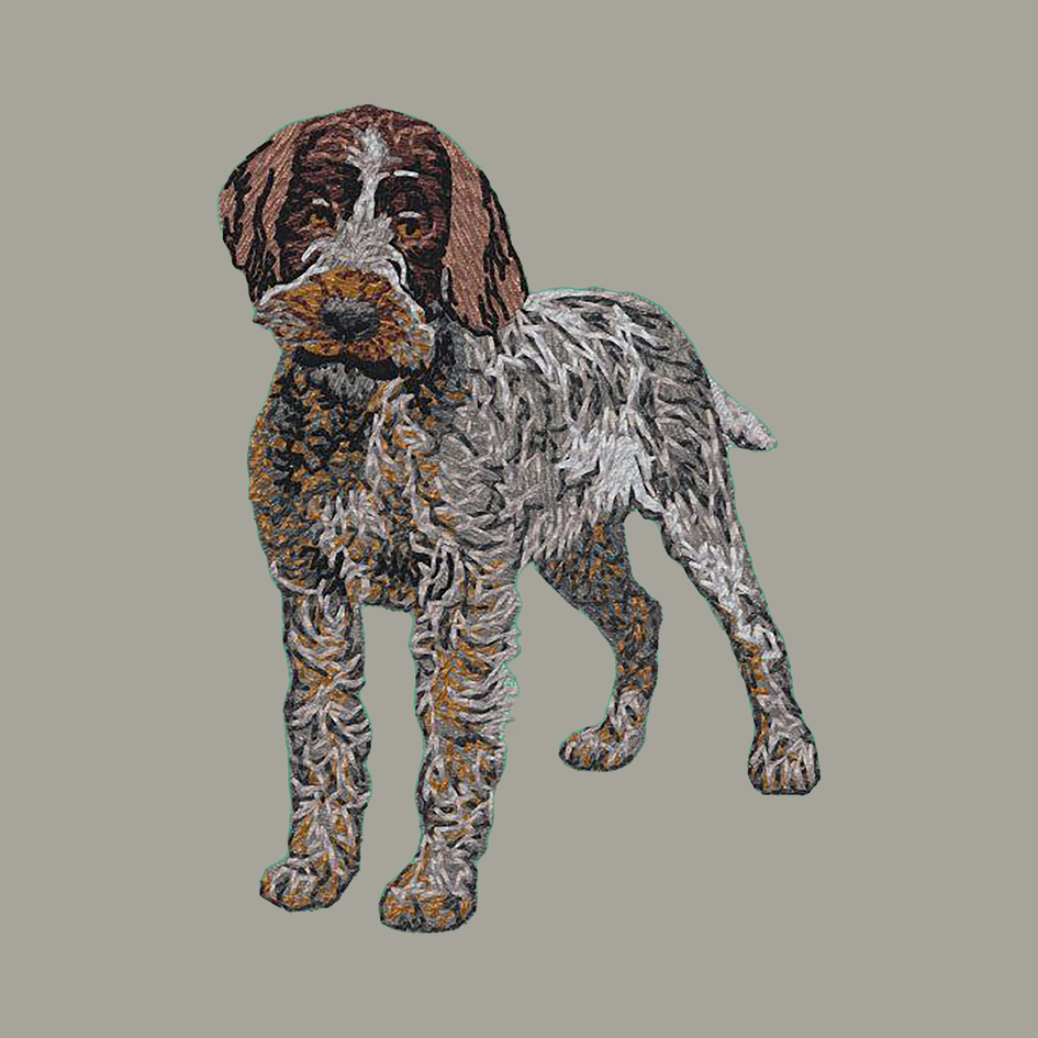 Wirehaired Pointing Griffon Embroidered Classic Long Sleeve Shirt