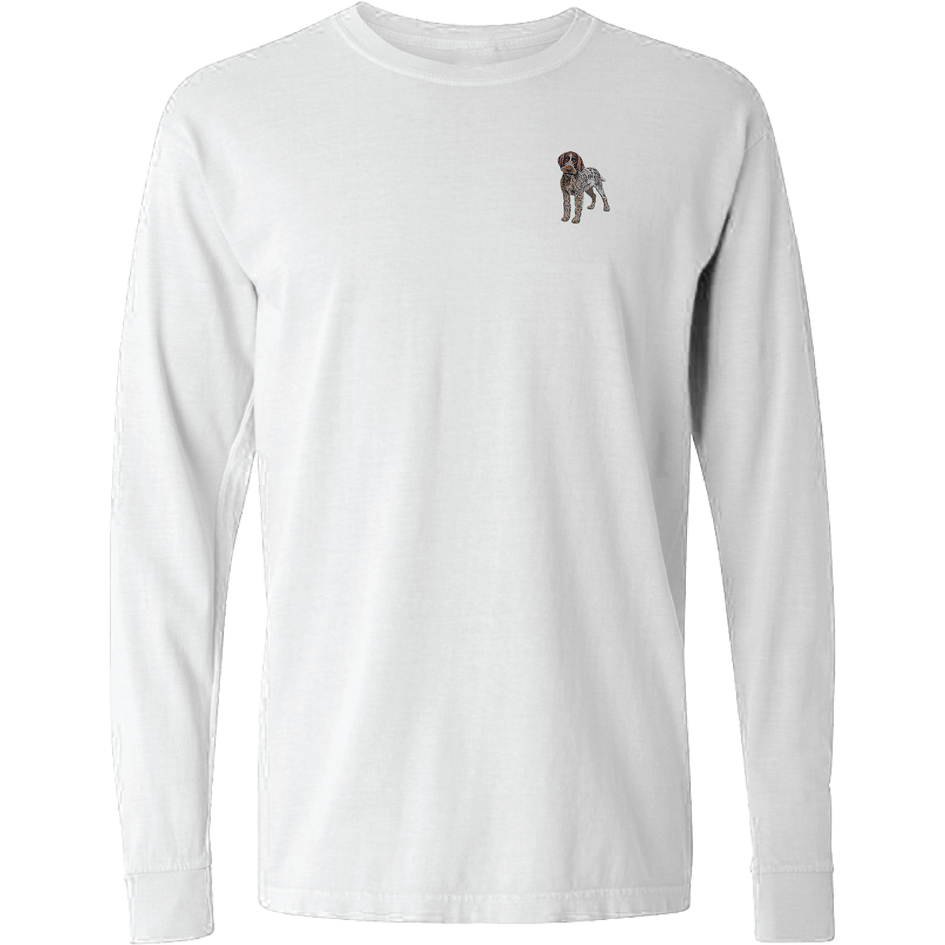 Wirehaired Pointing Griffon Embroidered Classic Long Sleeve Shirt