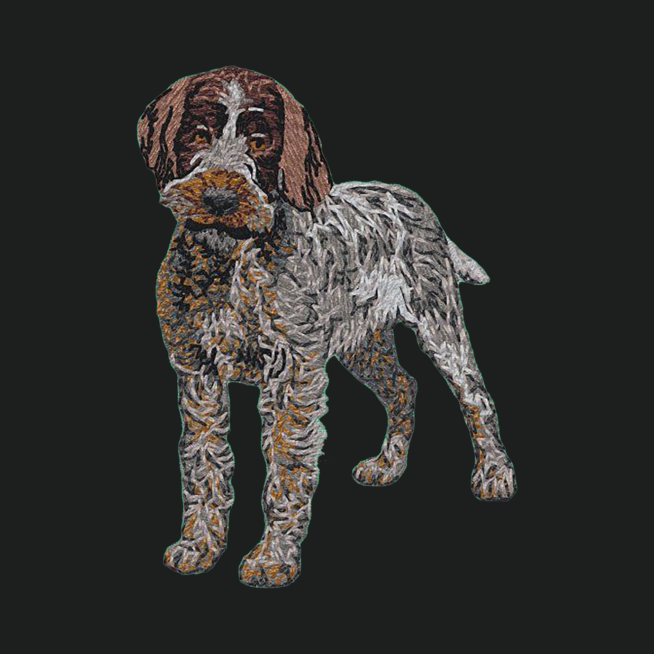 Wirehaired Pointing Griffon Embroidered Crossbody Bag
