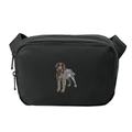 Wirehaired Pointing Griffon Embroidered Crossbody Bag