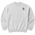 Wirehaired Pointing Griffon Embroidered Mock Neck Sweatshirt