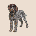 Wirehaired Pointing Griffon Embroidered Tote