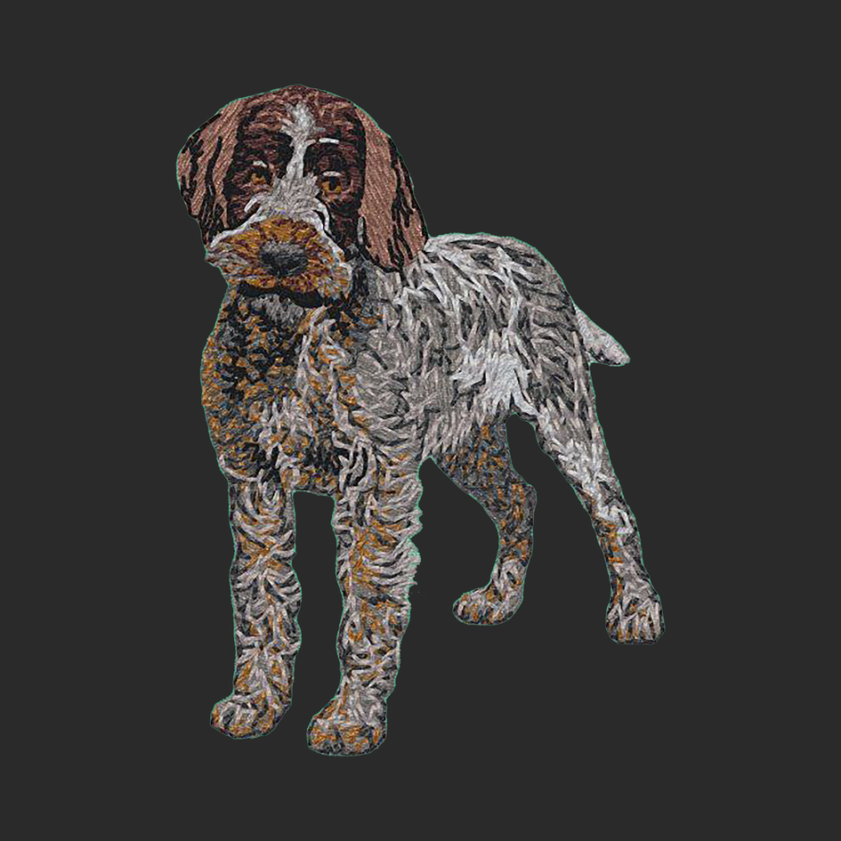 Wirehaired Pointing Griffon Embroidered Wearable Blanket