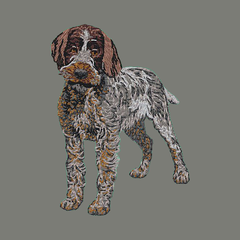 Wirehaired Pointing Griffon Embroidered Wearable Blanket