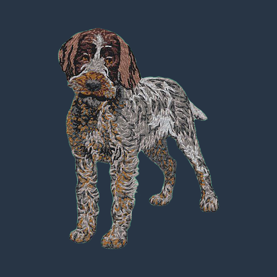 Wirehaired Pointing Griffon Embroidered Wearable Blanket