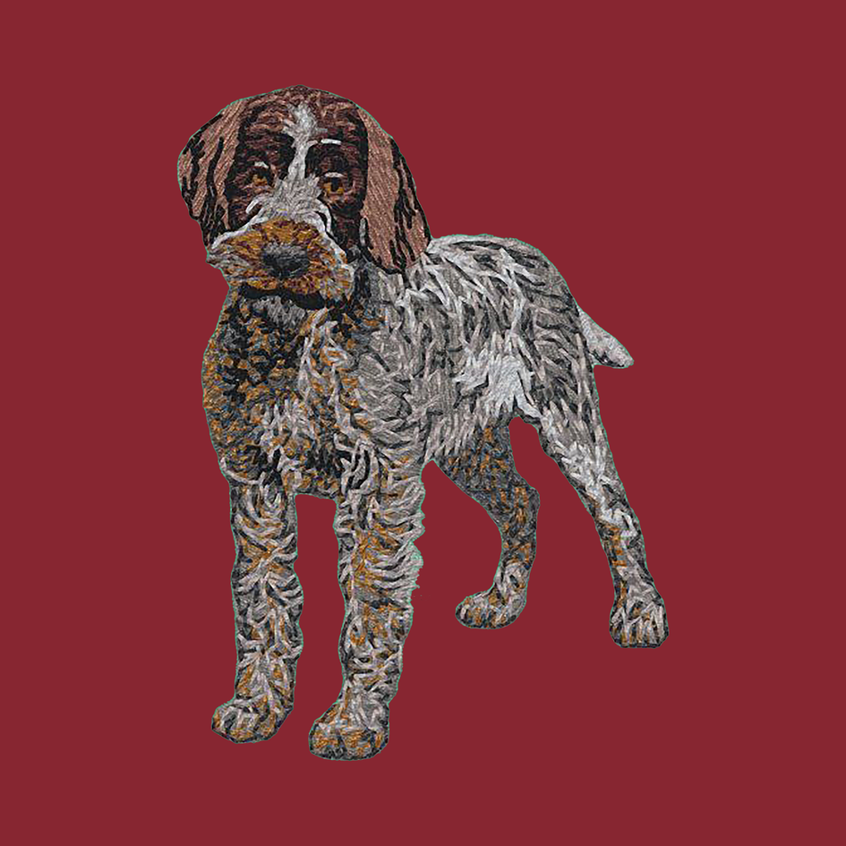 Wirehaired Pointing Griffon Embroidered Wearable Blanket