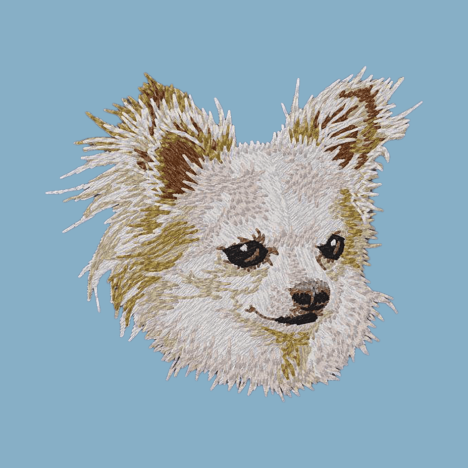Chihuahua Embroidered Classic Long Sleeve Shirt