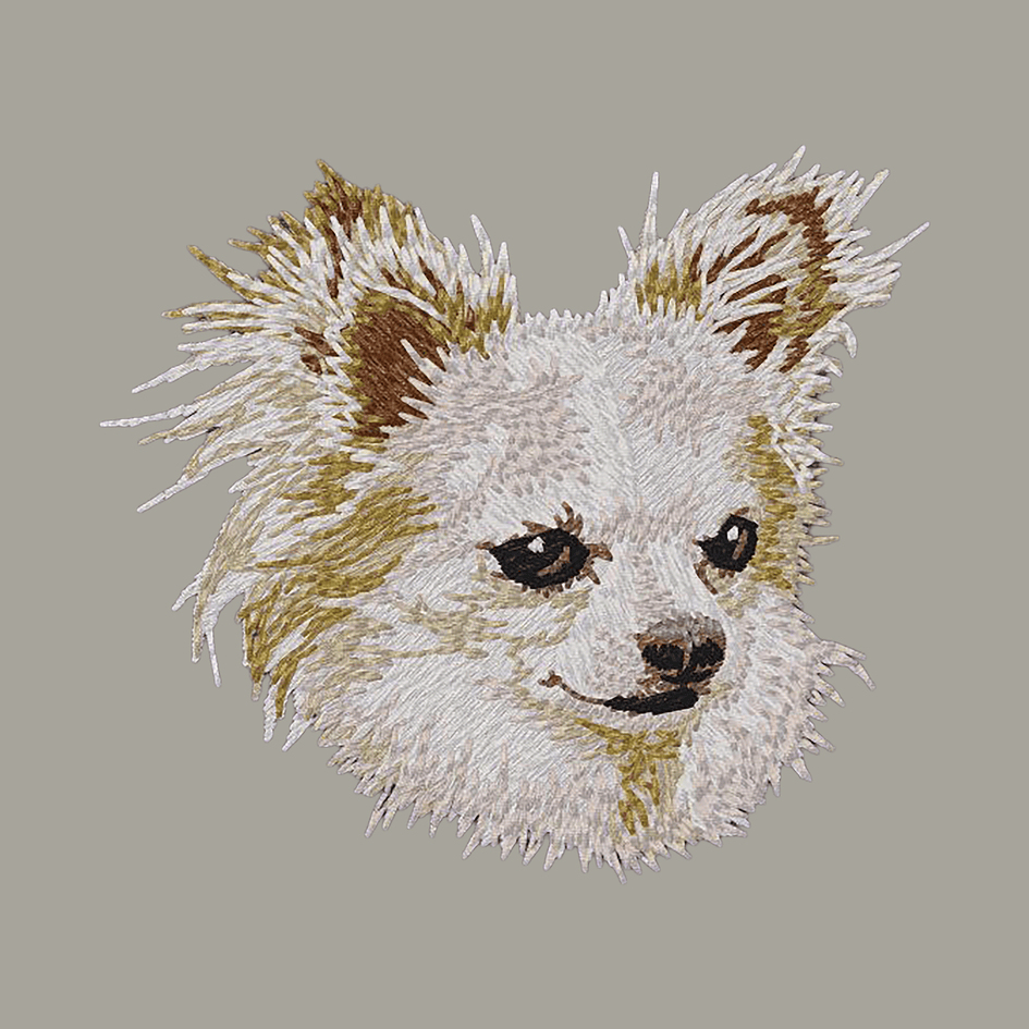 Chihuahua Embroidered Classic Long Sleeve Shirt