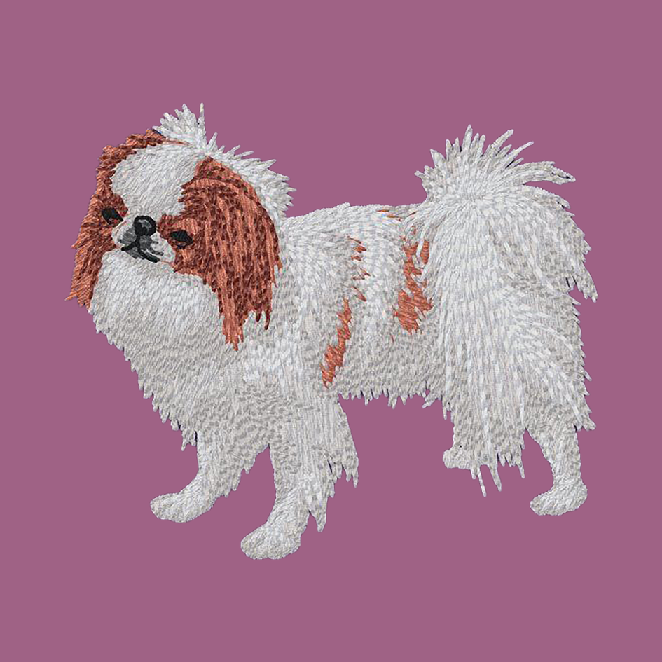 Japanese Chin Embroidered Classic Long Sleeve Shirt