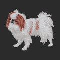 Japanese Chin Embroidered Classic Long Sleeve Shirt