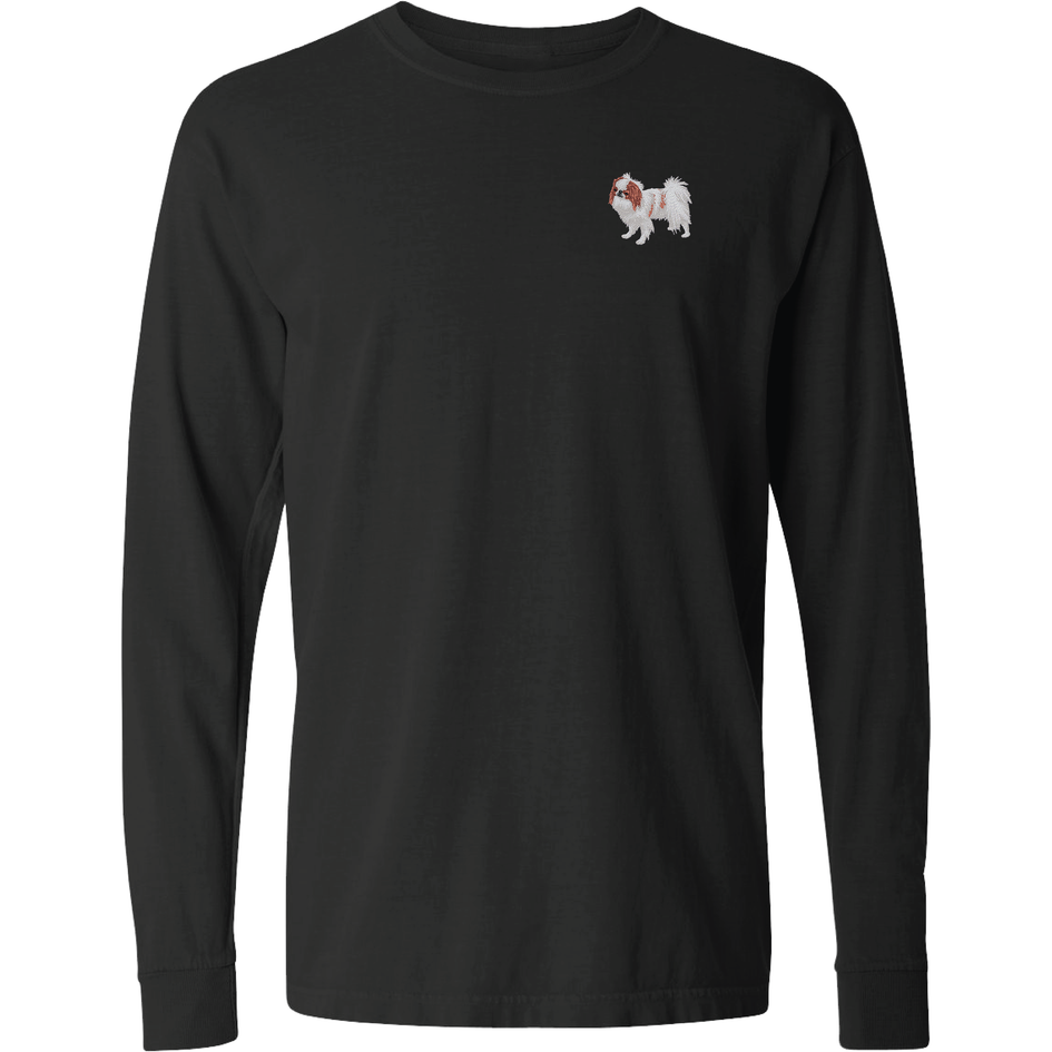 Japanese Chin Embroidered Classic Long Sleeve Shirt
