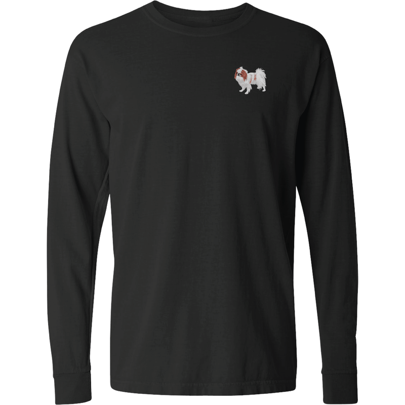 Japanese Chin Embroidered Classic Long Sleeve Shirt
