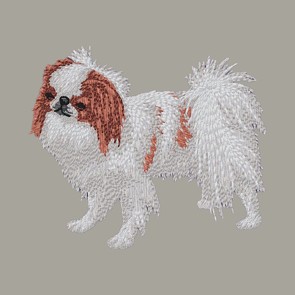 Japanese Chin Embroidered Classic Long Sleeve Shirt