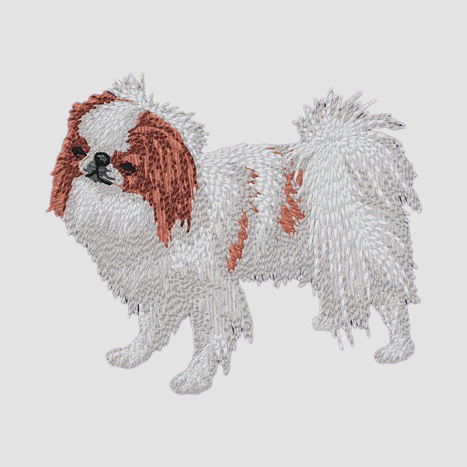 Japanese Chin Embroidered Classic Long Sleeve Shirt