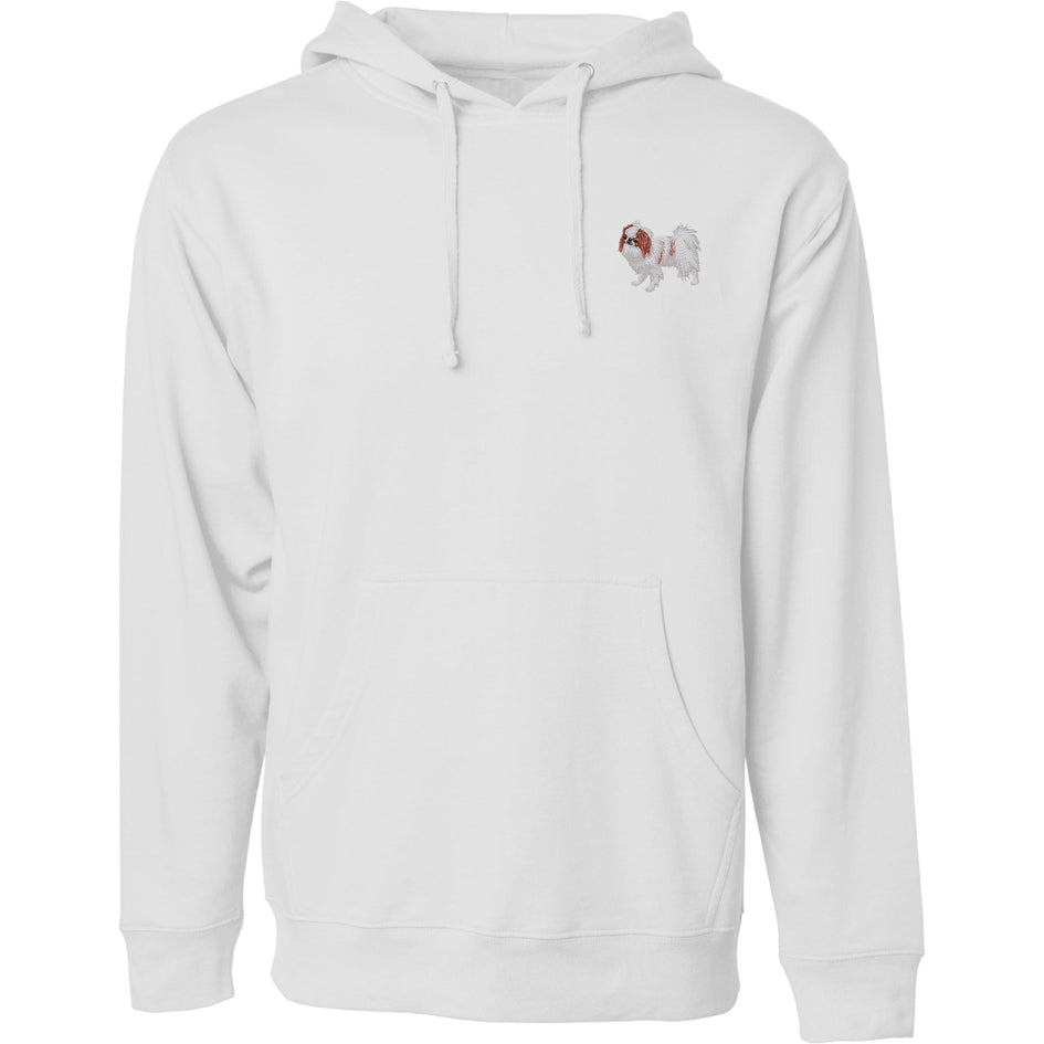 Japanese Chin Embroidered Sweatshirt Hoodie