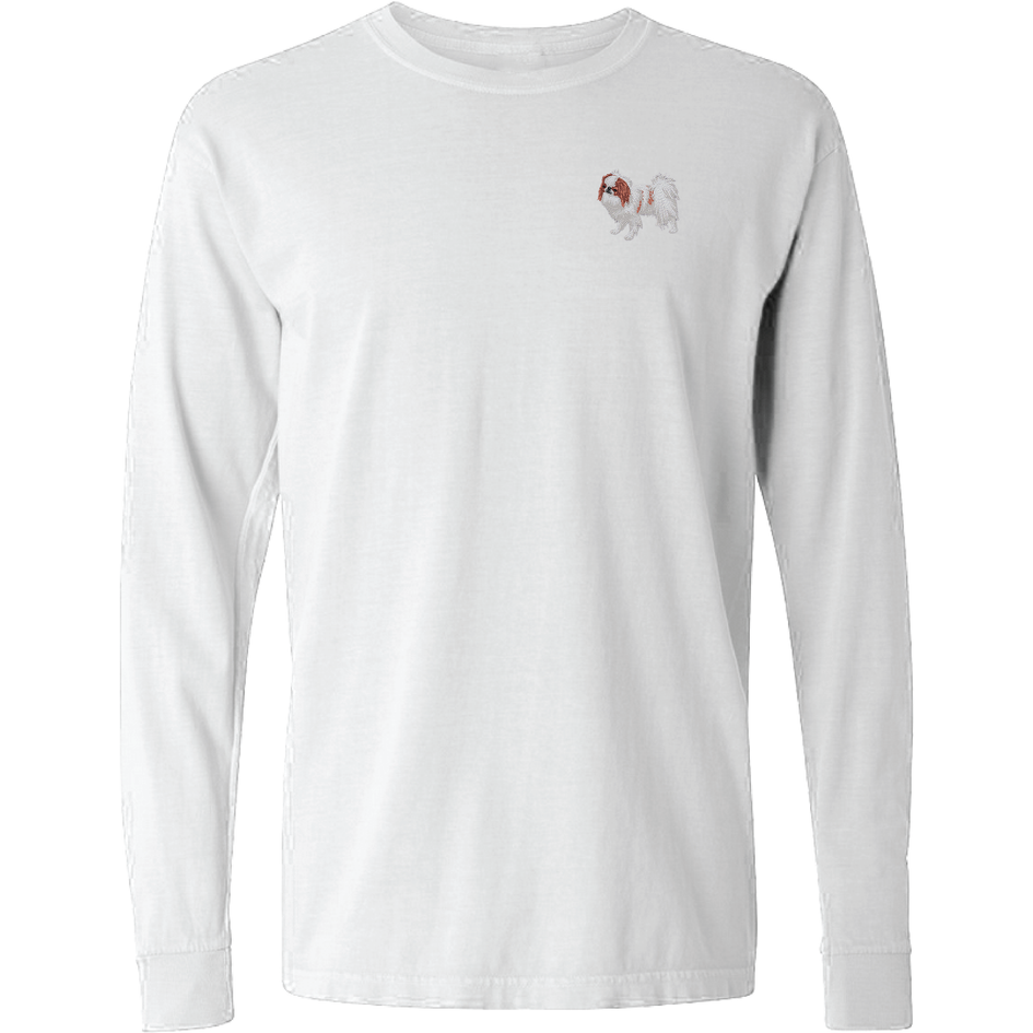Japanese Chin Embroidered Classic Long Sleeve Shirt