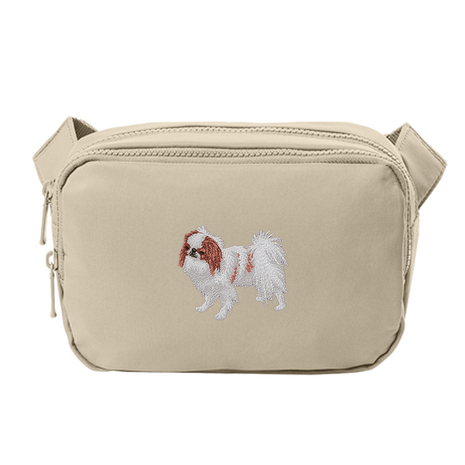 Japanese Chin Embroidered Crossbody Bag
