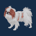 Japanese Chin Embroidered Men's Denim Shirt