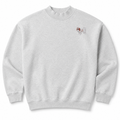 Japanese Chin Embroidered Mock Neck Sweatshirt