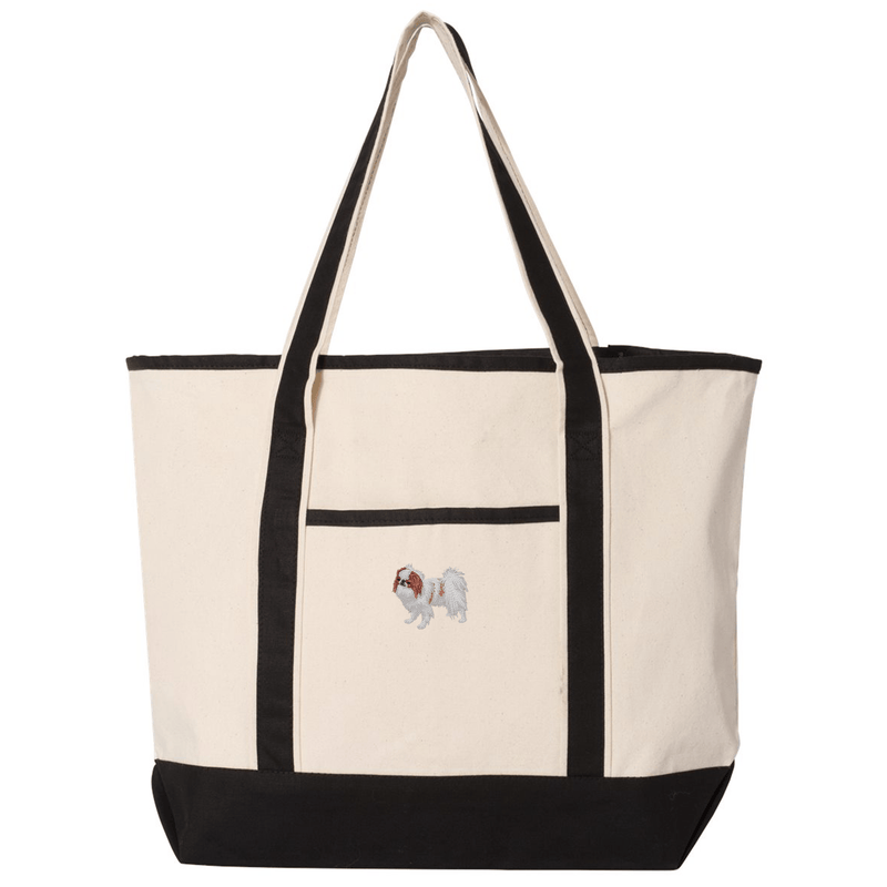 Japanese Chin Embroidered Tote