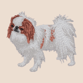 Japanese Chin Embroidered Tote