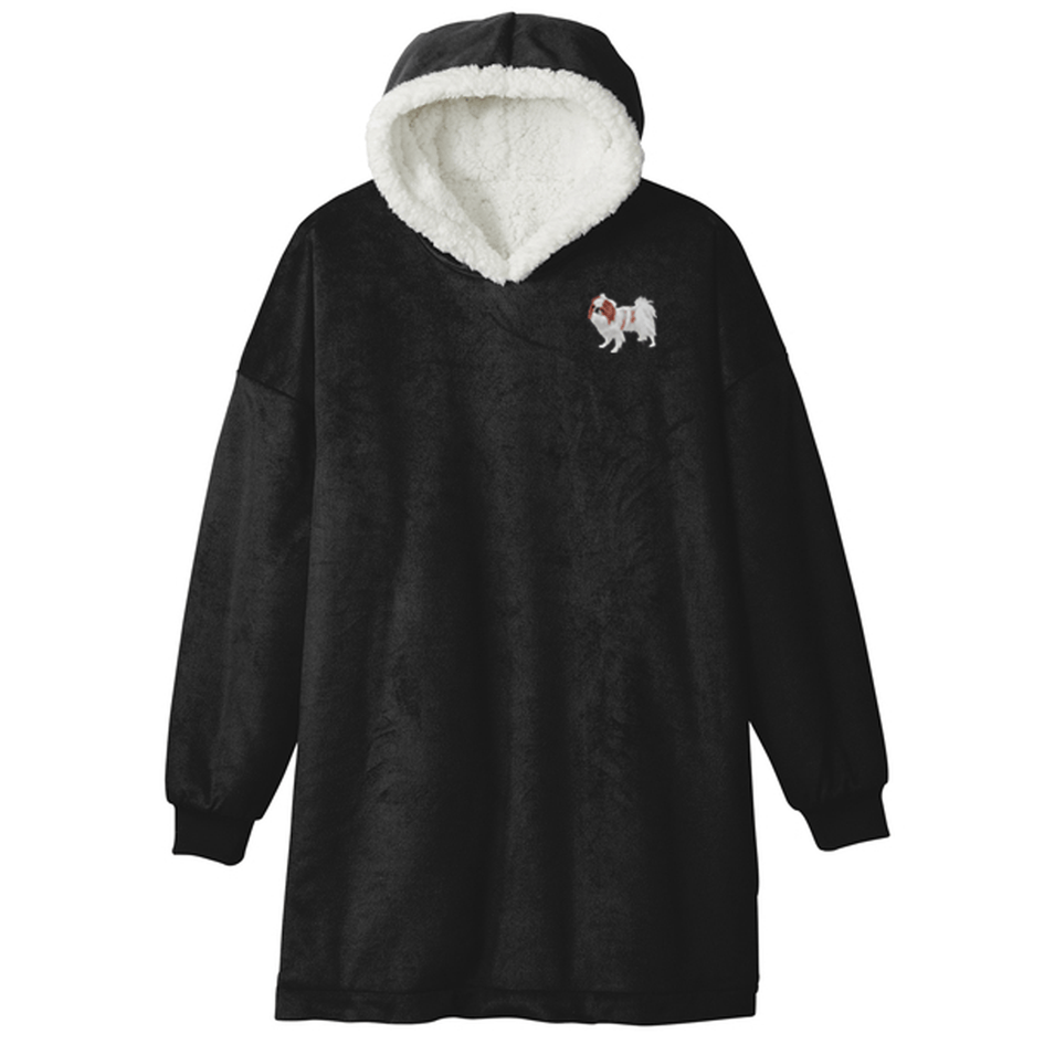 Japanese Chin Embroidered Wearable Blanket