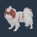 Japanese Chin Embroidered Wearable Blanket