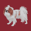 Japanese Chin Embroidered Wearable Blanket