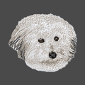 Coton de Tulear Embroidered Men's Fleece Jacket