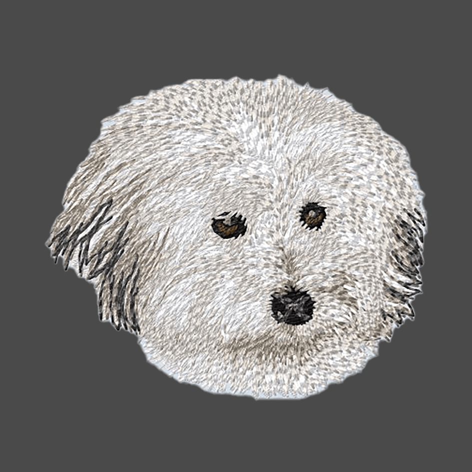 Coton de Tulear Embroidered Men's Fleece Jacket
