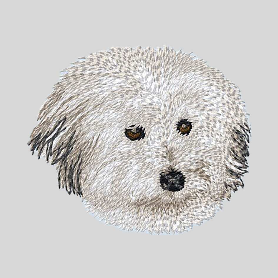 Coton de Tulear Embroidered Mock Neck Sweatshirt
