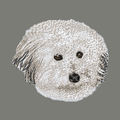 Coton de Tulear Embroidered Wearable Blanket
