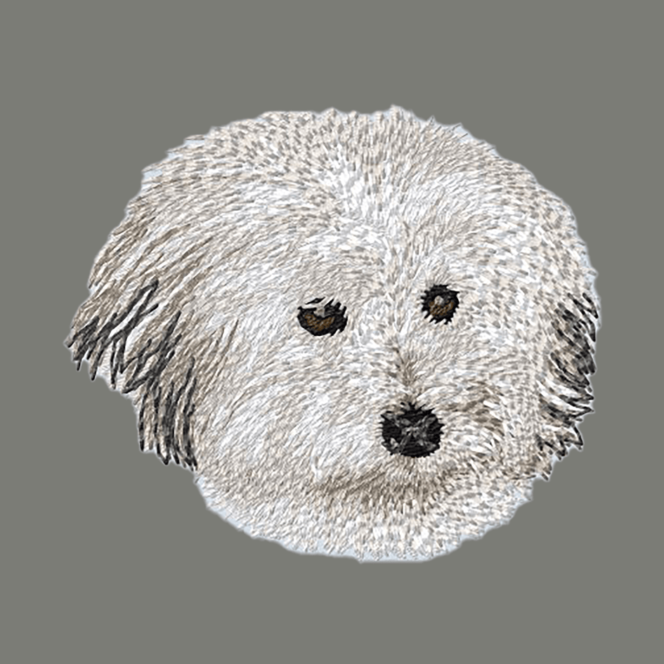 Coton de Tulear Embroidered Wearable Blanket