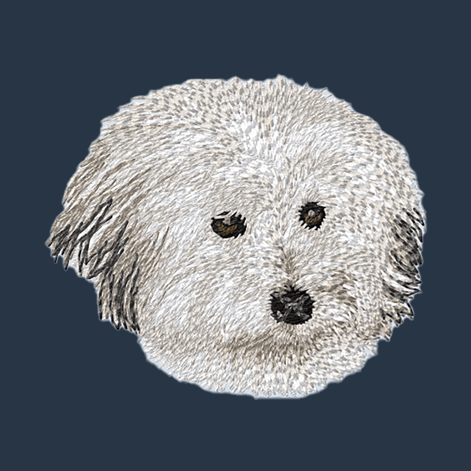 Coton de Tulear Embroidered Wearable Blanket
