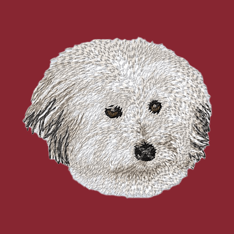 Coton de Tulear Embroidered Wearable Blanket