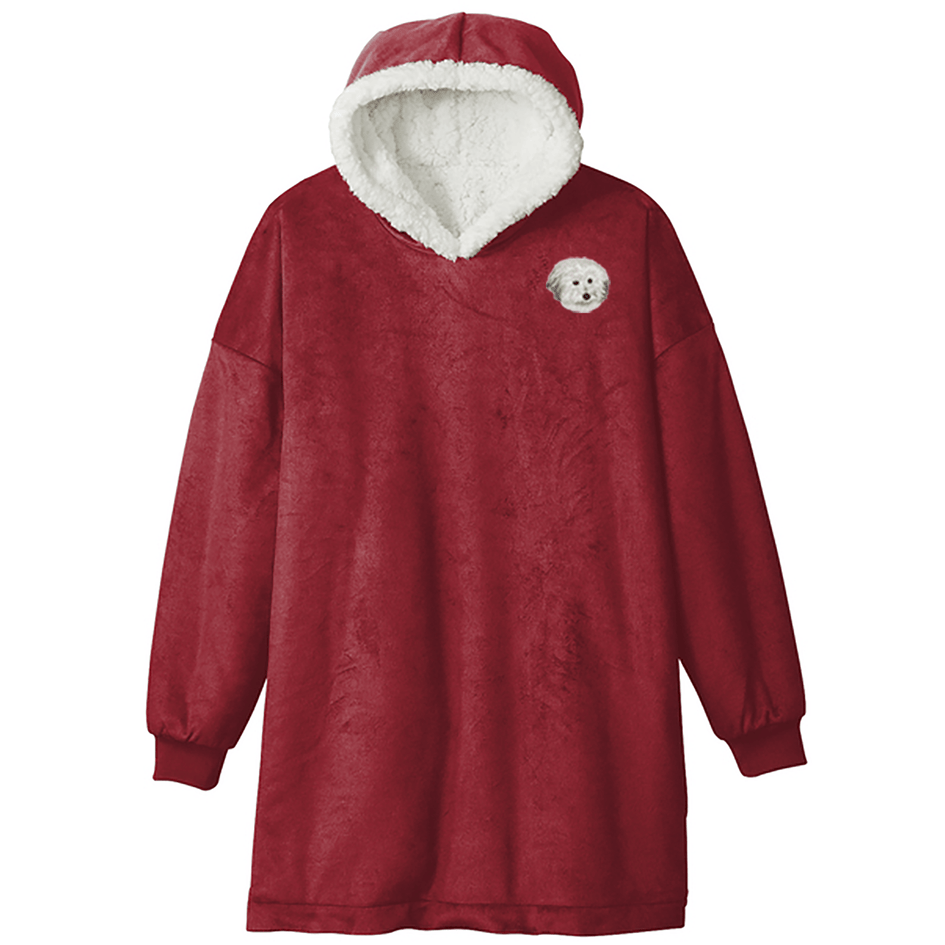 Coton de Tulear Embroidered Wearable Blanket