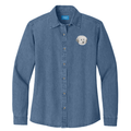 Coton de Tulear Embroidered Women's Denim Shirt