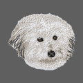 Coton de Tulear Embroidered Women's Fleece Jacket