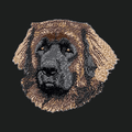 Leonberger Embroidered Crossbody Bag