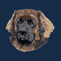 Leonberger Embroidered Men's Denim Shirt